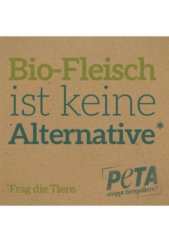 Sticker Bio-Fleisch ist keine Alternative (50er Set)