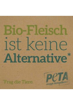Sticker Bio-Fleisch ist keine Alternative (50er Set)
