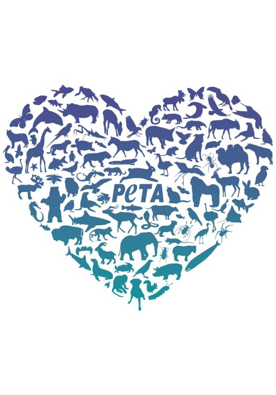 Sticker - PETA Herz