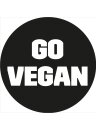 Sticker - Go Vegan (rund)