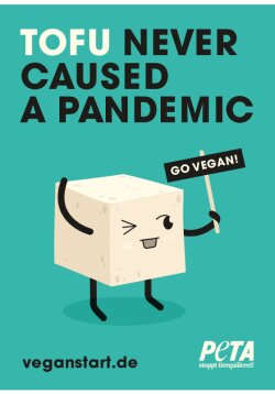 Sticker - Tofu Never Caused a Pandemic