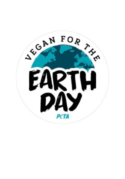 Sticker - Vegan For The Earth Day