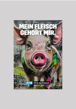 Sticker - Mein Fleisch gehört mir (Schwein)